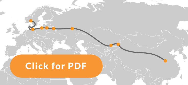 Rail freight from China to Europe