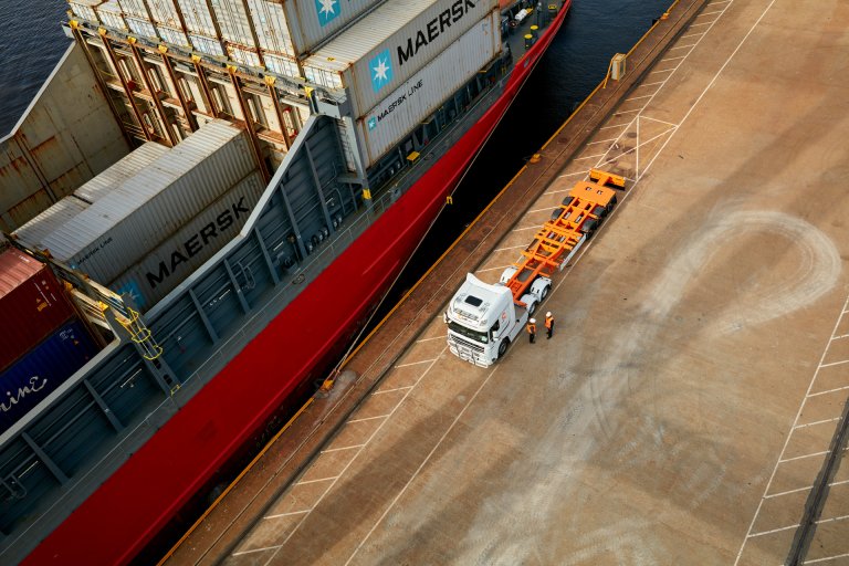 Trasporto via terra e via mare per l'industria forestale